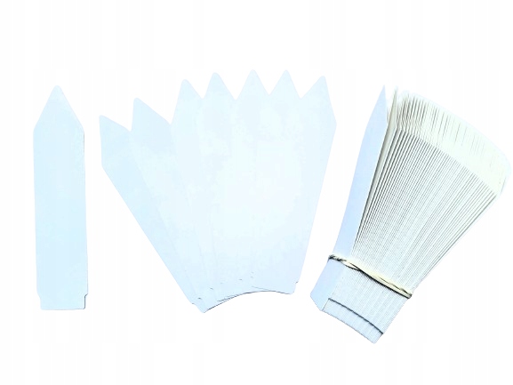 MARKER + Etykiety ogrodnicze wtykane strzałki do pisania BIAŁE 105x23,5 100