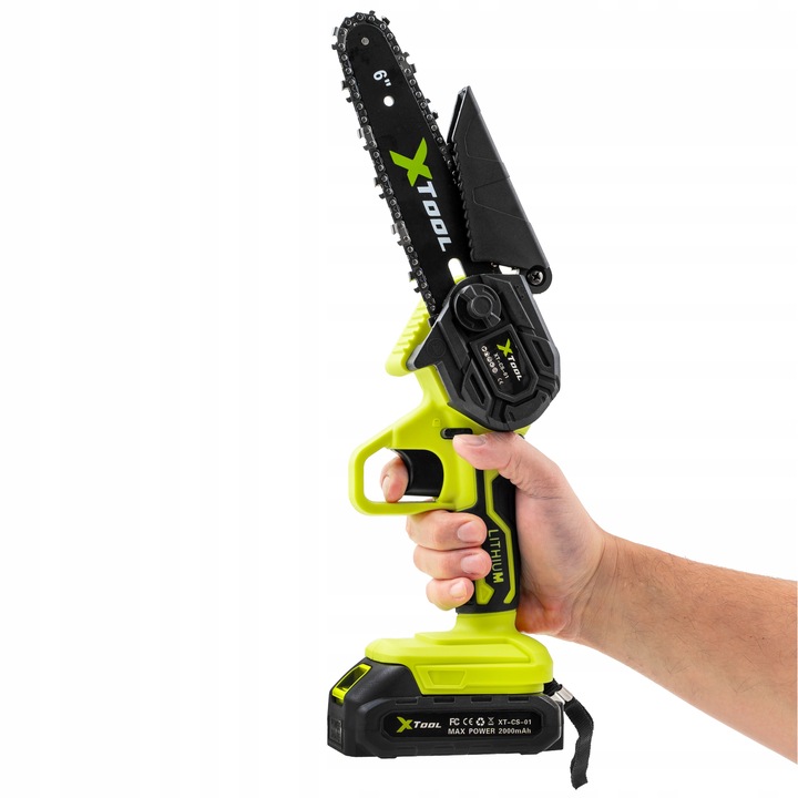 PIŁA AKUMULATOROWA ŁAŃCUCHOWA DO GAŁĘZI PILARKA RĘCZNA 6" 2x AKU