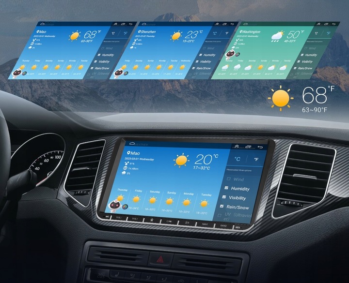 RADIO 9'' 4GB/64GB ANDROID 15 GOLF V VI PASSAT B6 B7 SEAT SKODA