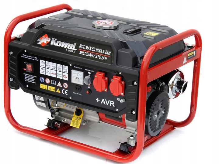 PROFESJONALNY AGREGAT PRĄDOTWÓRCZY 5,2kW generator AVR+ MIEDŹ STOJAN KowaL