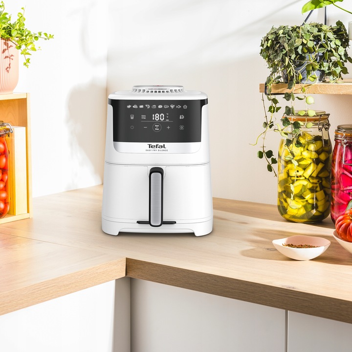 Frytkownica beztłuszczowa TEFAL Easy Fry Silence EY5521E 5l biała Air