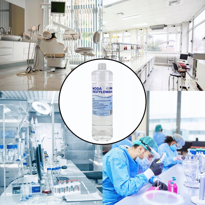 WODA DESTYLOWANA ULTRACZYSTA 1L do żelazka autoklawu akwarium nawilżacza