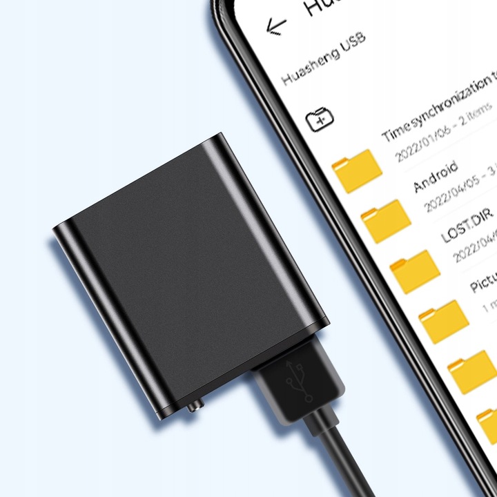 Mini Dyktafon Szpiegowski Mały 16GB Detekcja DSP Magnes Brelok