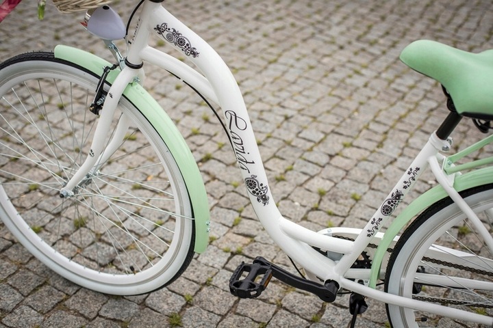 ROWER MIEJSKI LEKKI DAMSKI RETRO 3 BIEGI SHIMANO 28" DAMKA HAMULEC TORPEDO