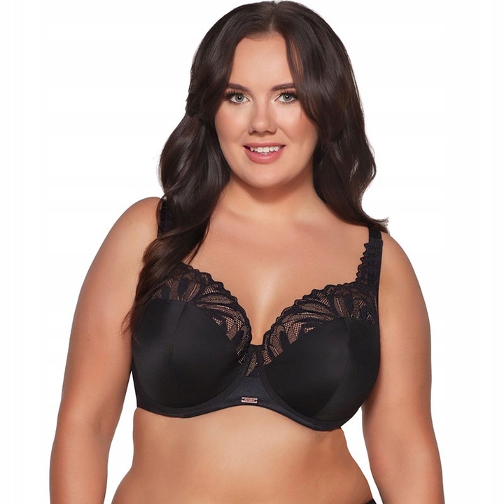 Biustonosz półusztywniany Ava 2105 czarny 80G