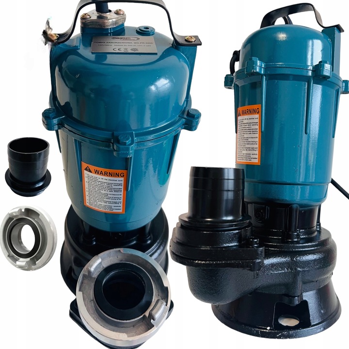 POMPA DO WODY BRUDNEJ CZYSTEJ SZAMBA Z ROZDRABNIACZEM 3200 MOCNA + 3