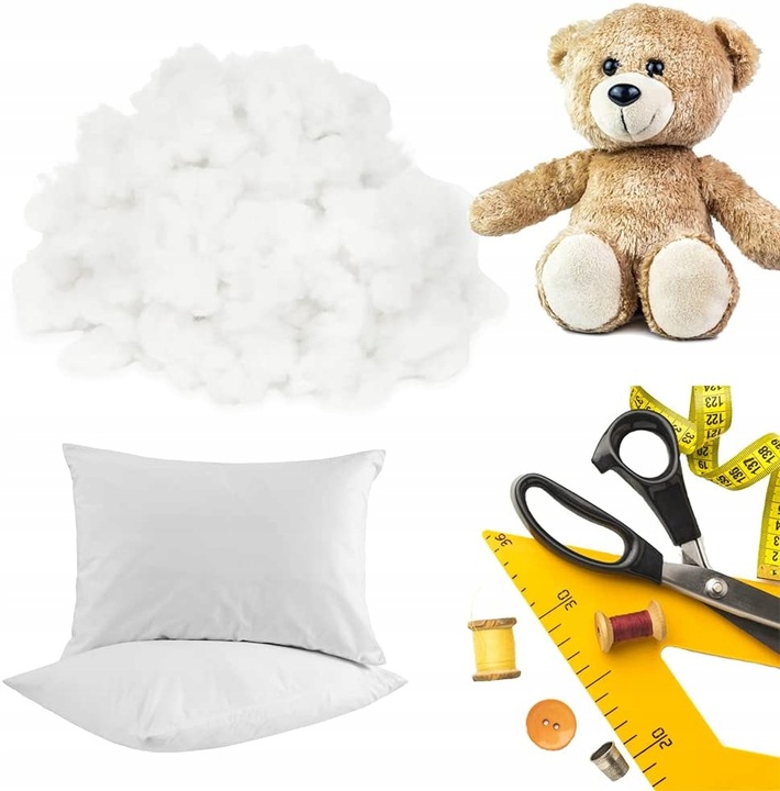 wkład wypełniacz do uzupełniania wypełniania poduszek mastkotek miśków