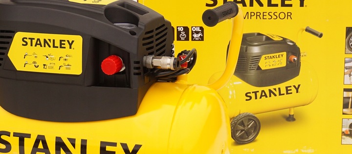 STANLEY KOMPRESOR BEZOLEJOWY SPRĘŻARKA 24L 10bar