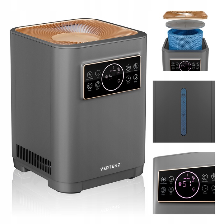 Nawilżacz powietrza ewaporacyjny VERTENZ oczyszczacz jonizator 3,5L 5W