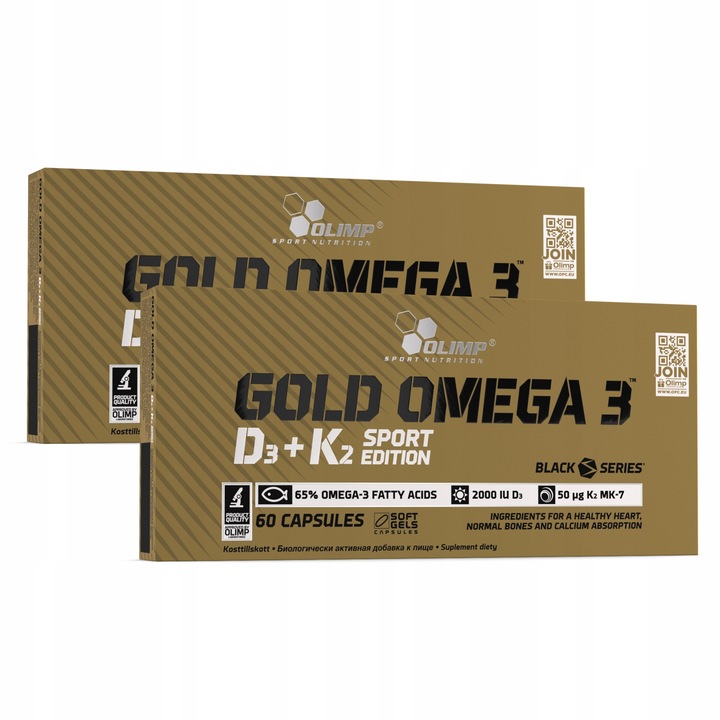 OLIMP GOLD OMEGA 3 D3+K2 SPORT 120kaps WITAMINY