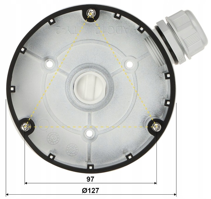 Puszka montażowa HIKVISION DS-1280ZJ-DM8