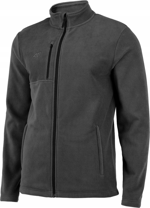 4F CIEPŁY POLAR SZARY ANTRACYT PLM003B r. XL
