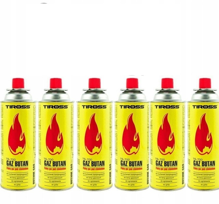 Palnik gazowy 1230 W + 6 × Kartusz gazowy 400 ml 227 g