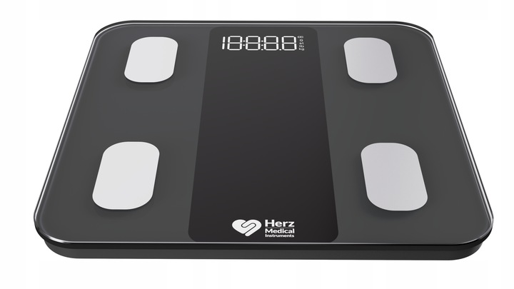 WAGA ŁAZIENKOWA ANALITYCZNA ELEKTRONICZNA SMART BMI TŁUSZCZ APLIKACJA