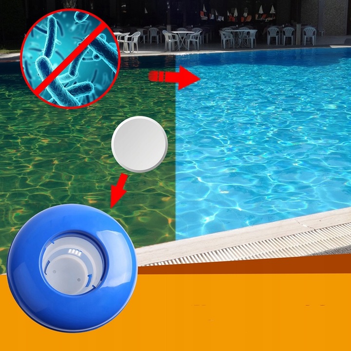 11w1 ZESTAW CHLOR 20g 1kg DO BASENU TABLETKI MULTIFUNKCYJNE BLUE + DOZOWNIK