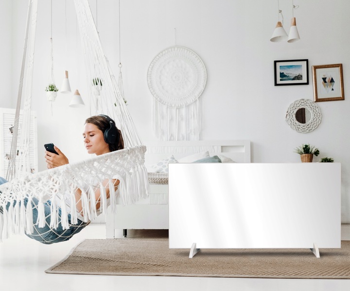 GRZEJNIK NA PODCZERWIEŃ PROMIENNIK 770W PILOT STEROWANIE WiFi XL MOCNY