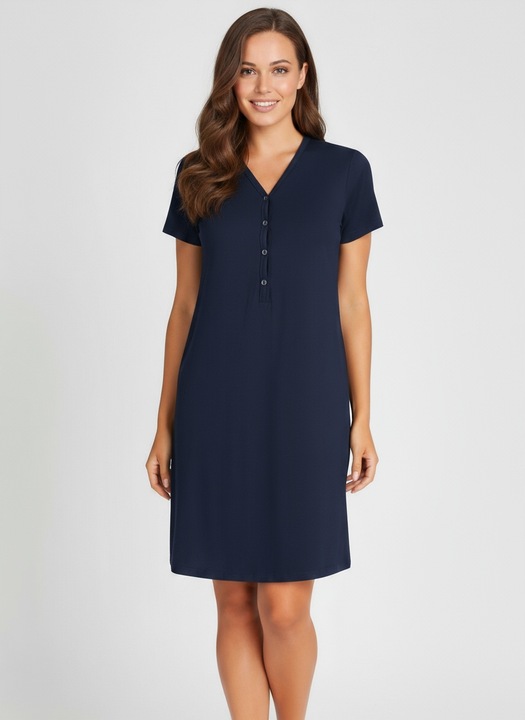 Rozpinana koszula nocna ciążowa do karmienia bawełniana L / XL