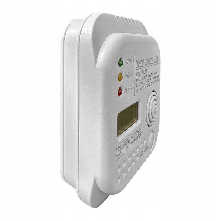 Bezprzewodowy czujnik gazu tlenku węgla czadu i dymu na baterię alarm