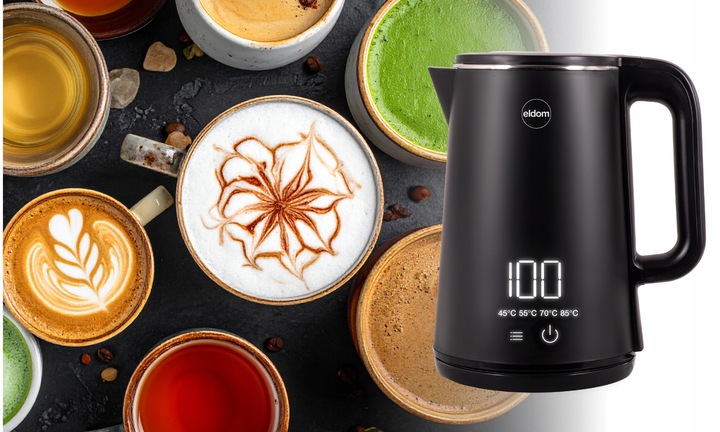 Czajnik bezprzewodowy z regulacją temperatury C515 czarny 2000W 5