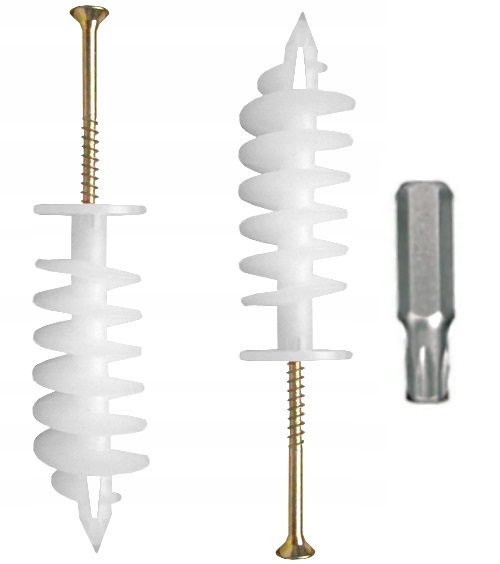 SPIRALNY KOŁEK ŚLIMAK 80MM + WKRĘT 25 SZT + BIT