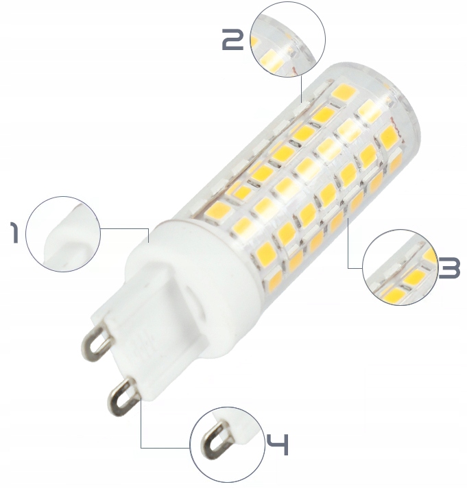 Żarówka G9 LED 5W 475lm BARWA BIAŁA NEUTRALNA