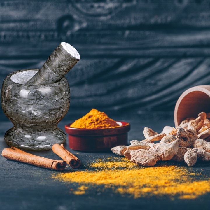 MOŹDZIERZ KUCHENNY KAMIENNY TŁUCZEK DO UCIERANIA PRZYPRAW ZIÓŁ