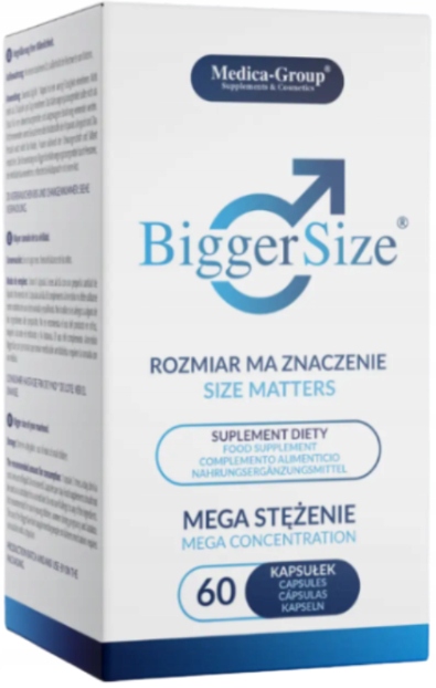 BIGGER SIZE kapsułki na powiększenie penisa 60 kapsułek