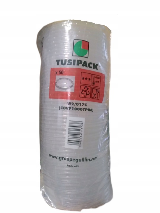 Pojemnik Na Zupę Plastikowy Jednorazowy Okrągły 500 ml Wieczko Guillin