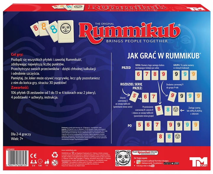 Gra planszowa TM Toys Rummikub