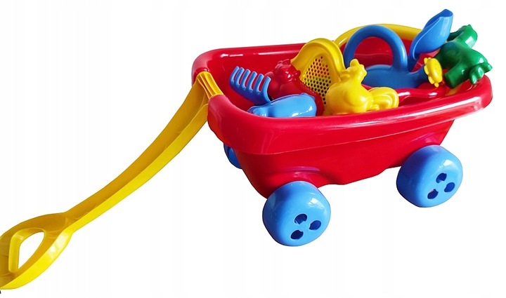 WÓZEK WÓZECZEK TACZKA + FOREMKI DLA MALUSZKA PL DZ