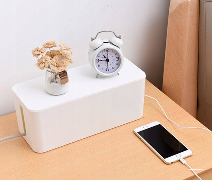 POJEMNIK ORGANIZER NA KABLE PUDEŁKO LISTWY KABLI L