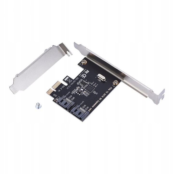 Karta adapter do komputera PCI PCIe 1X na 2x SATA 3.0 Serial ATA 2-portowa