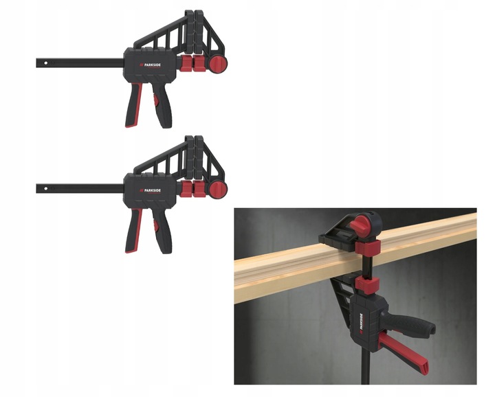 2 x ŚCISK STOLARSKI AUTOMATYCZNY SZYBKOZACISKOWY PARKSIDE 400 mm