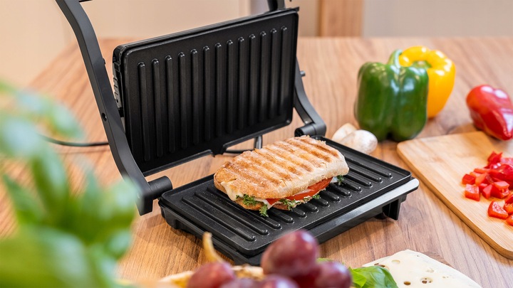 Opiekacz do kanapek panini grill toster sandwich 1000W 3 pozycje Teesa