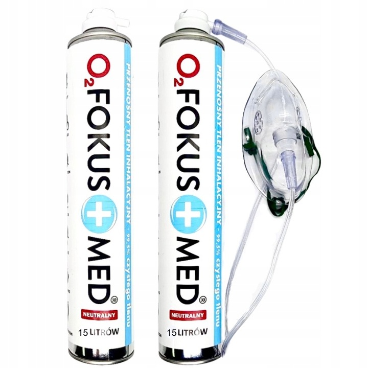Tlen INHALACYJNY 15L w PUSZCE aerozol 99,5% 2 szt.