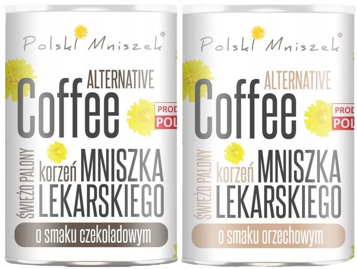 Polski Mniszek Zestaw 2 kaw - czekoladowa + orzechowa Pyszny smak Trawienie