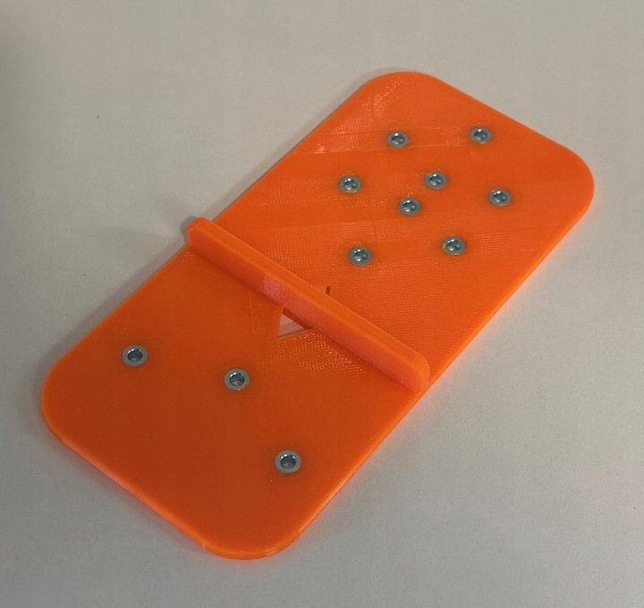 Szablon do prowadników puszek zawiasów nakładanych wpuszczanych