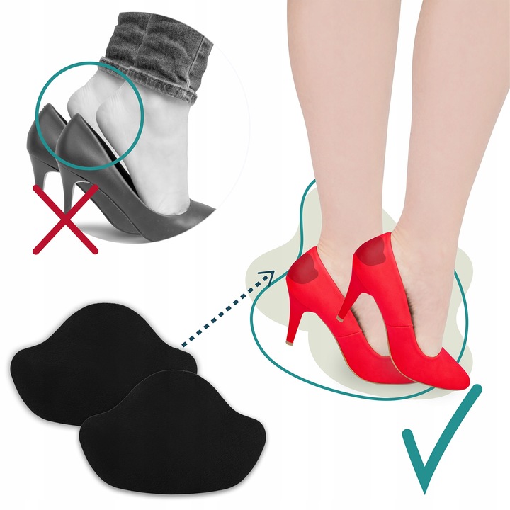 Łatki zapiętki naprawcze do butów 8 par czarne białe SULPO dwa rozmiary