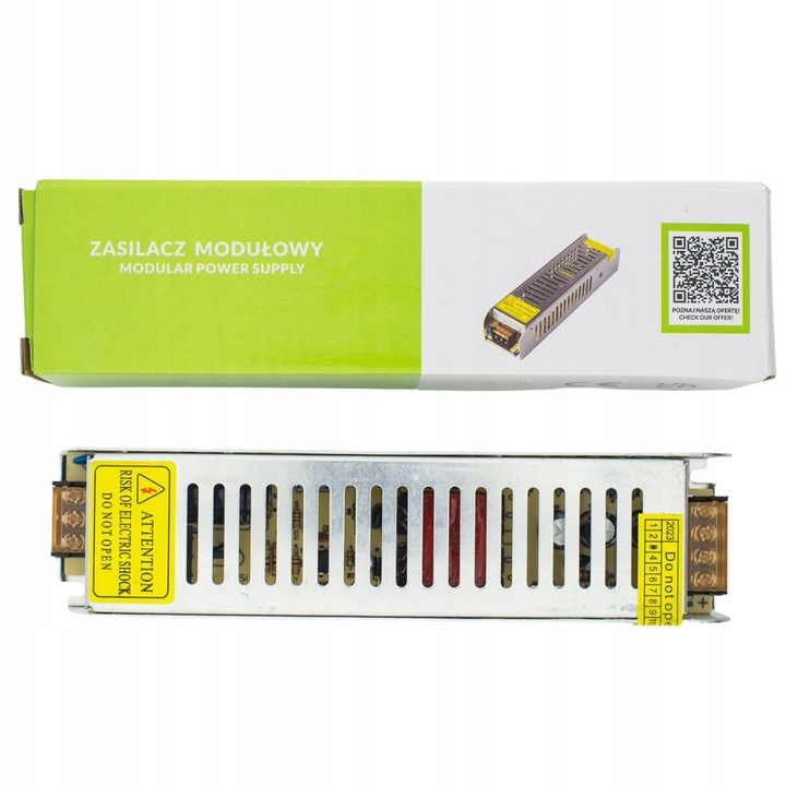Zasilacz LED 12V 250W 20A Do Taśmy Slim Montażowy Modułowy Przemysłowy