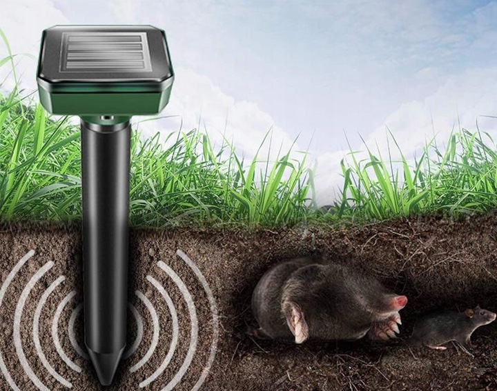 4X SILNY ODSTRASZACZ KRETÓW SOLARNY NA KRETY MOCNY