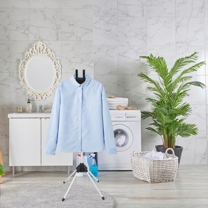 PODRĘCZNY STOJAK NA PAROWNICĘ DO UBRAŃ REGULOWANE AKCESORIA WIESZAK NA