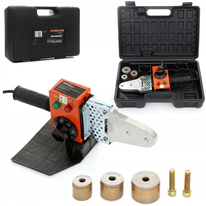 ZGRZEWARKA DO ZGRZEWANIA RUR PCV PP MATRYCE PE PB 1300W 230V/50Hz