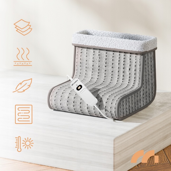 ELEKTRYCZNY BUT OGRZEWACZ STÓP NÓG MIĘKKI OCIEPLACZ Z PILOTEM 3