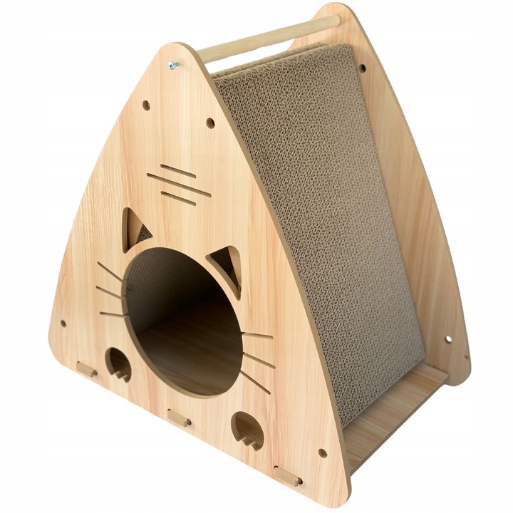 Petstore DRAPAK DLA KOTA Drewniany domek Budka Karton Legowisko