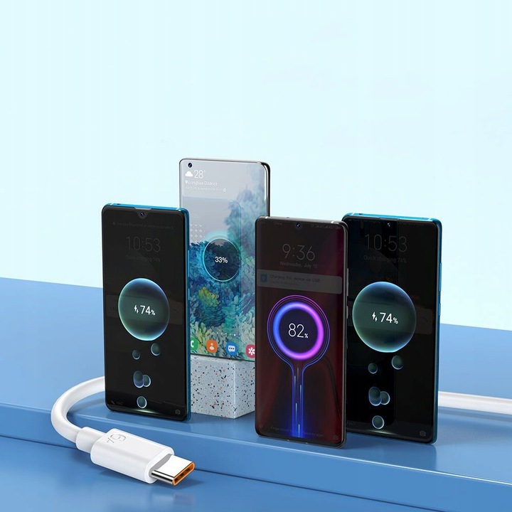 KABEL DO ŁADOWANIA ŁADOWARKA PHONEO USB TYP C USB-C DO XIAOMI 120W 6A 2M