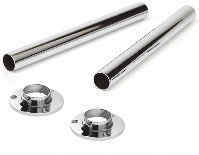 Drążek rura meblowa fi25 200cm + 2rozety do szafy