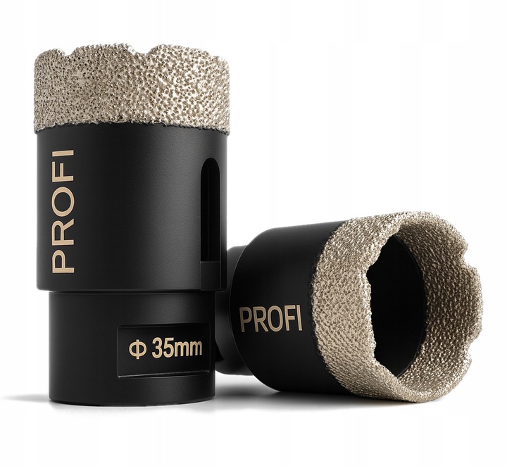 OTWORNICA DIAMENTOWA 35 mm KORONKA DO GRESU PŁYTEK WIERTŁO PROFI