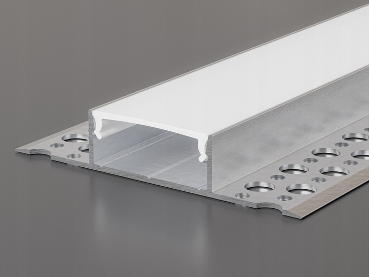 Profil LED Aluminiowy Do Płyt GK Gipsowych Wpuszczany Regips 2m