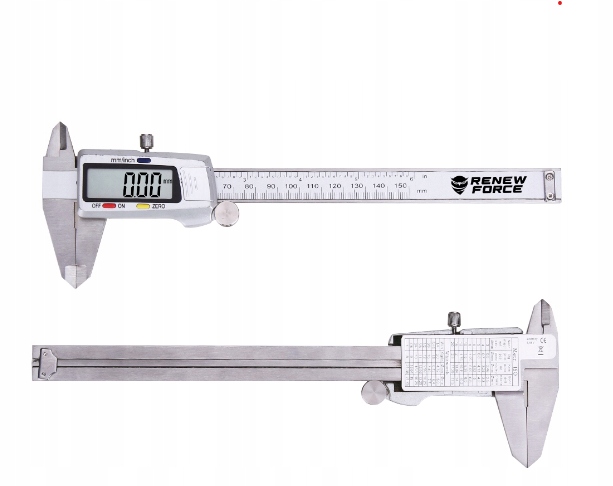 DOKŁADNA Suwmiarka elektroniczna ZE STALI NIERDZEWNEJ cyfrowa 0-150mm