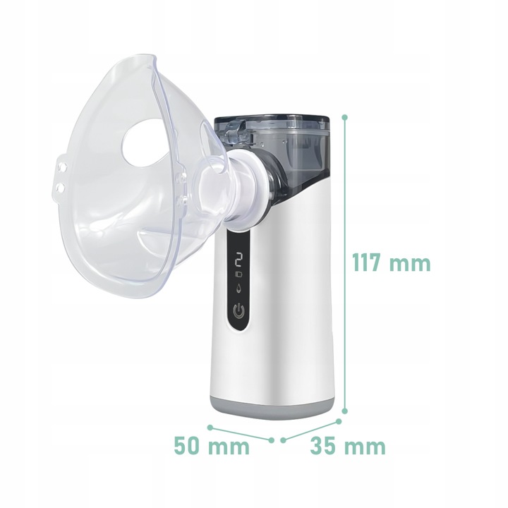 INHALATOR NEBULIZATOR DLA DZIECI DOROSŁYCH SIATECZKOWY PRZENOŚNY BEZPRZEWOD